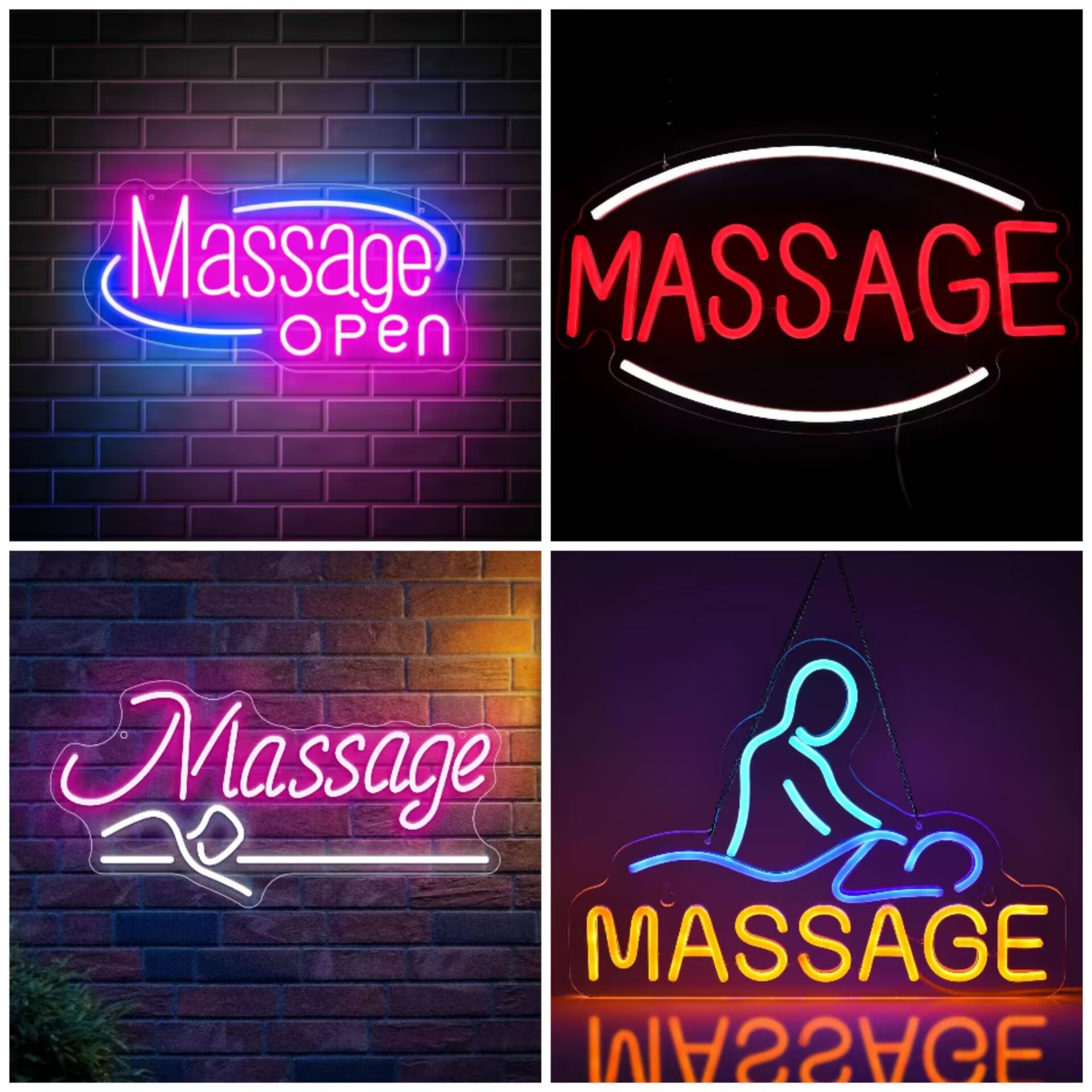 Spa Wellness Salon - Massage Spa Open LED Neon Sign