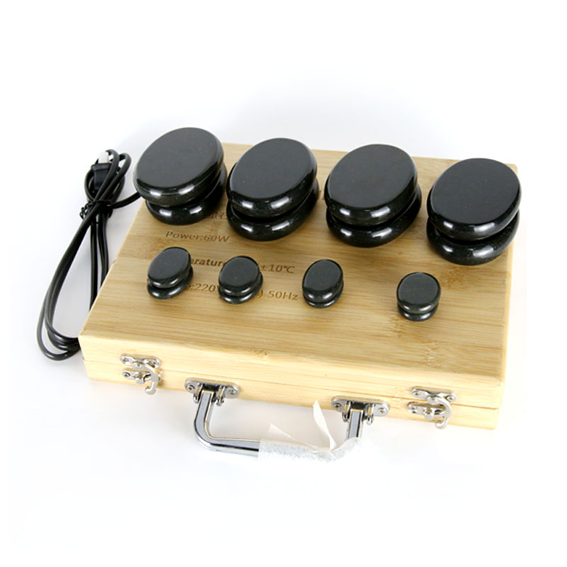 Wellness Spa And Massage - Hot Basalt Stone Massage Kit –