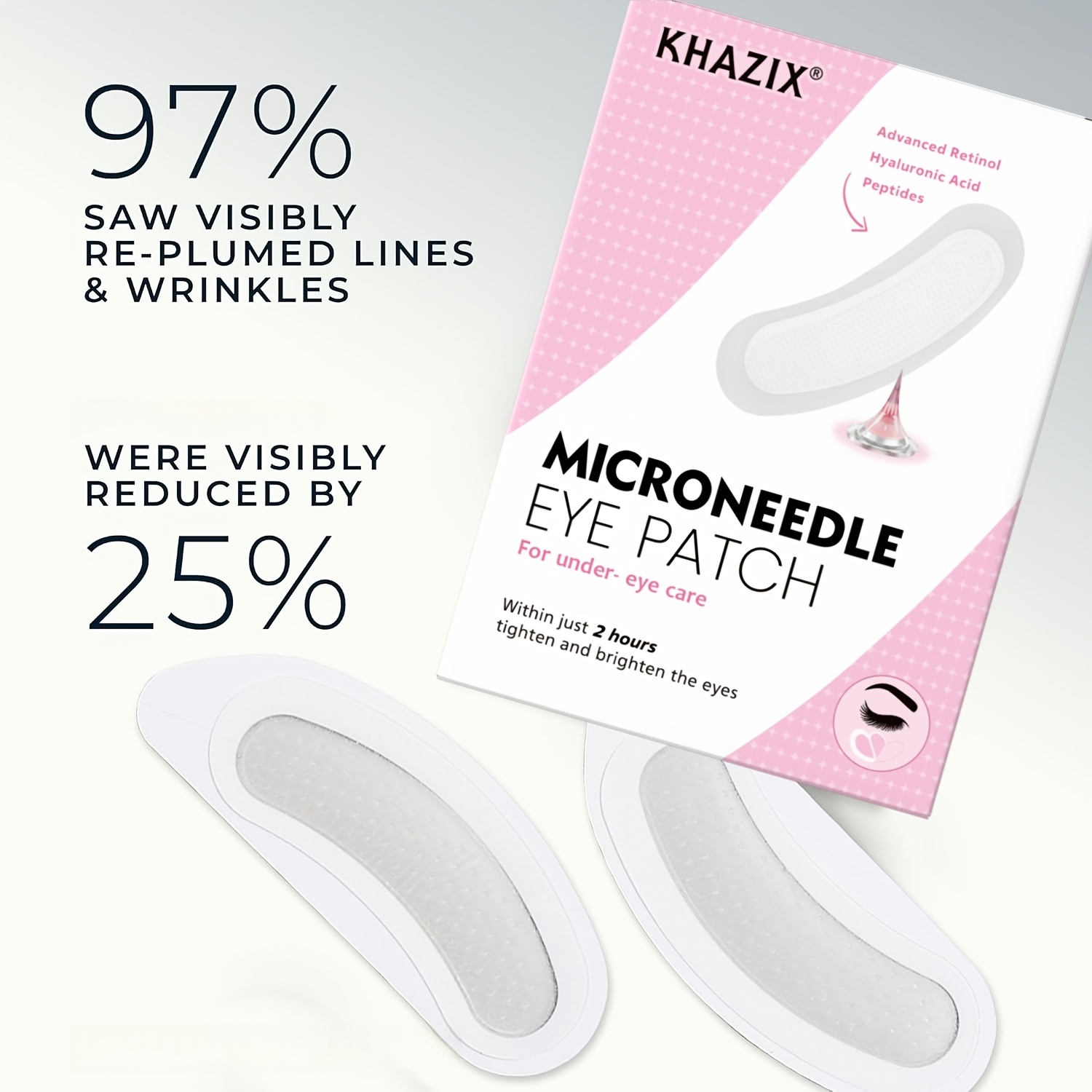 2PCS Retinol microneedle eye p - Microneedle Patch Eye avaliação e preço