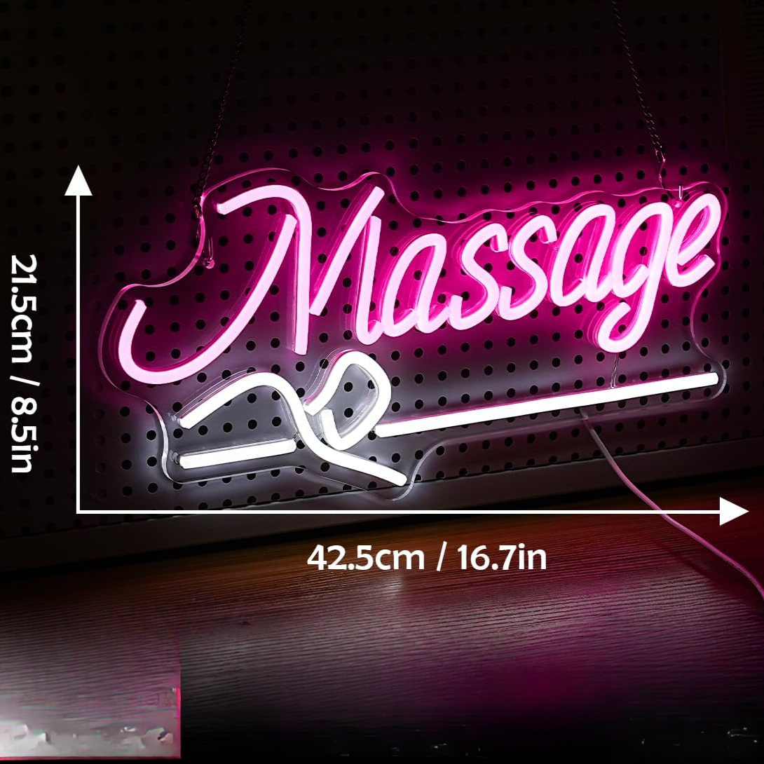 Massage Spa Open LED Neon Sign - Spa Wellness Salon avaliação e preço