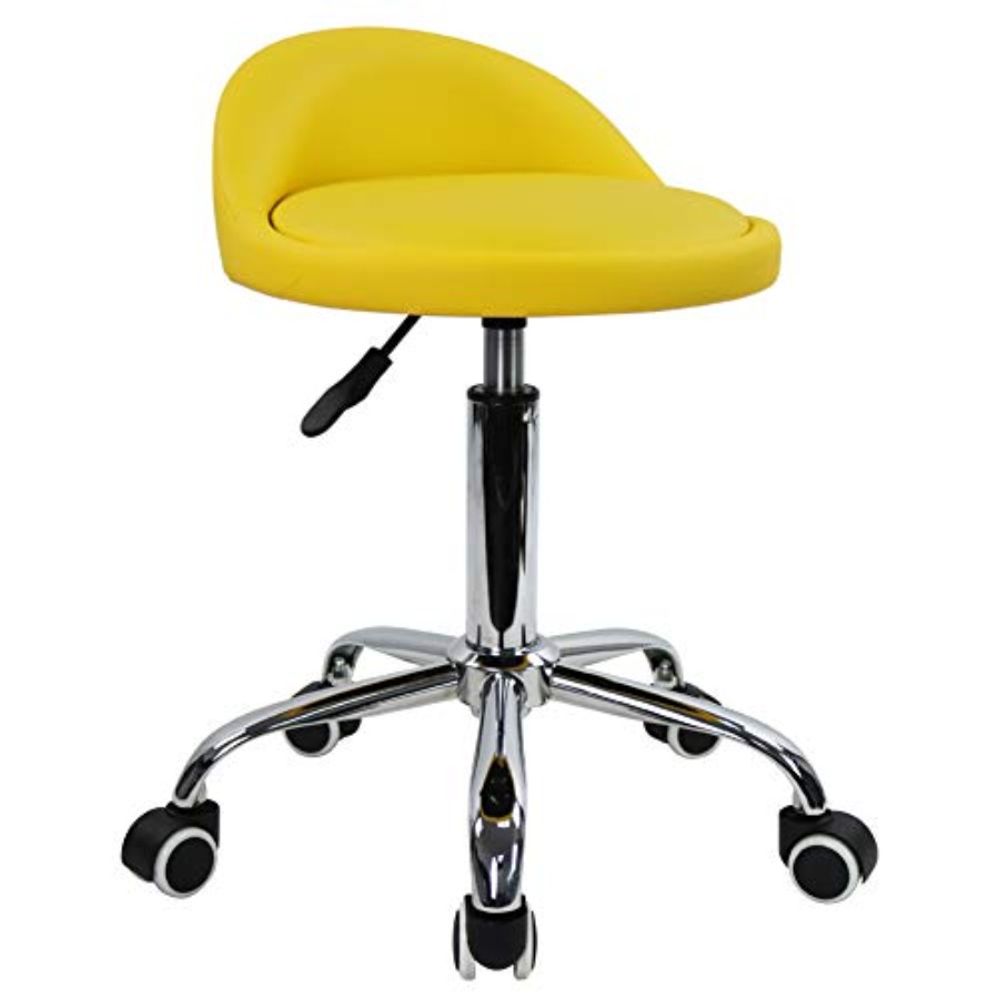 PU Leather Round Rolling Stool - Spa & Wellness Hotel Diament Ustroń Zdjęcia avaliação e preço