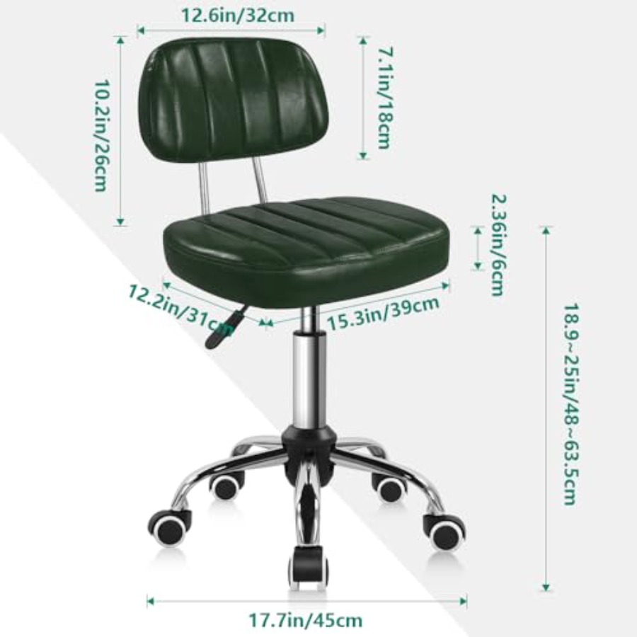 Square Swivel Stool with Wheel - Spa & Wellness Hotel Diament Ustroń Zdjęcia avaliação e preço