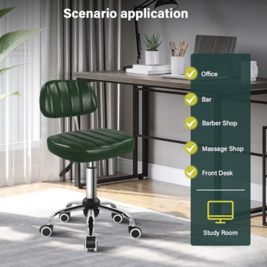 Square Swivel Stool with Wheel - Spa & Wellness Hotel Diament Ustroń Zdjęcia avaliação e preço