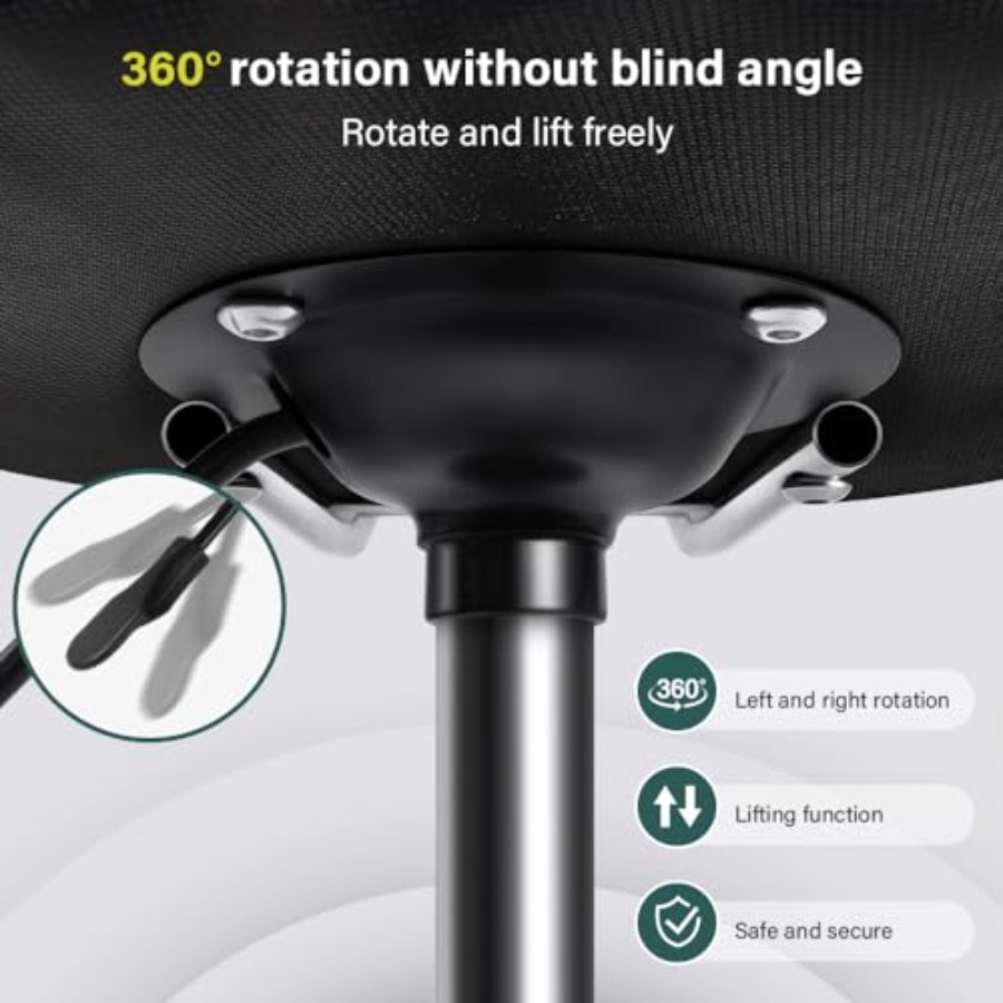 Square Swivel Stool with Wheel - Spa & Wellness Hotel Diament Ustroń Zdjęcia avaliação e preço