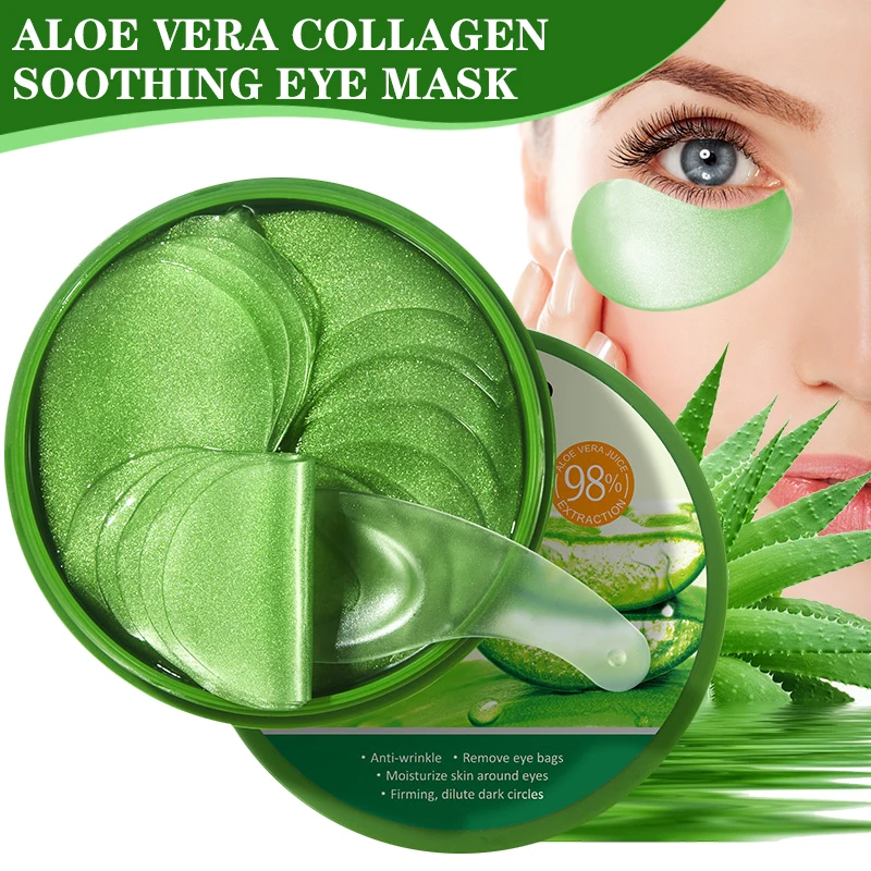 60pcs Aloe Vera Collagen Eye M - Microneedle Patch Eye avaliação e preço