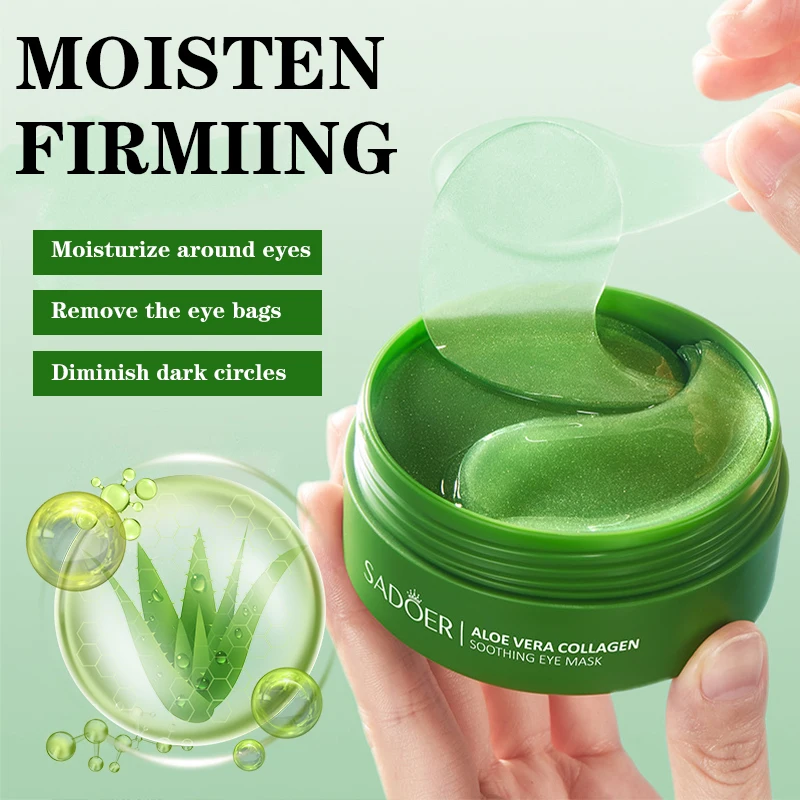 60pcs Aloe Vera Collagen Eye M - Microneedle Patch Eye avaliação e preço