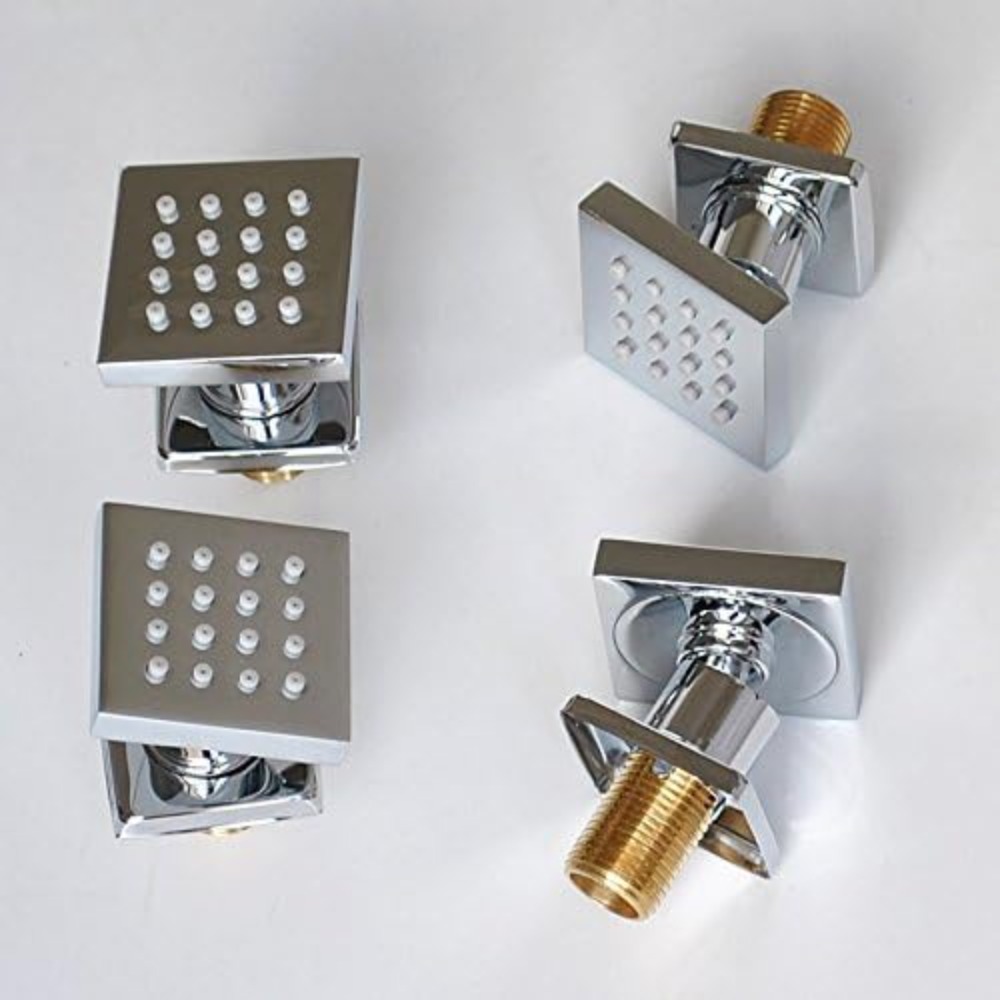 4 Pcs Square Solid Brass Showe - Spa & Wellness Hotel Diament Ustroń Zdjęcia avaliação e preço