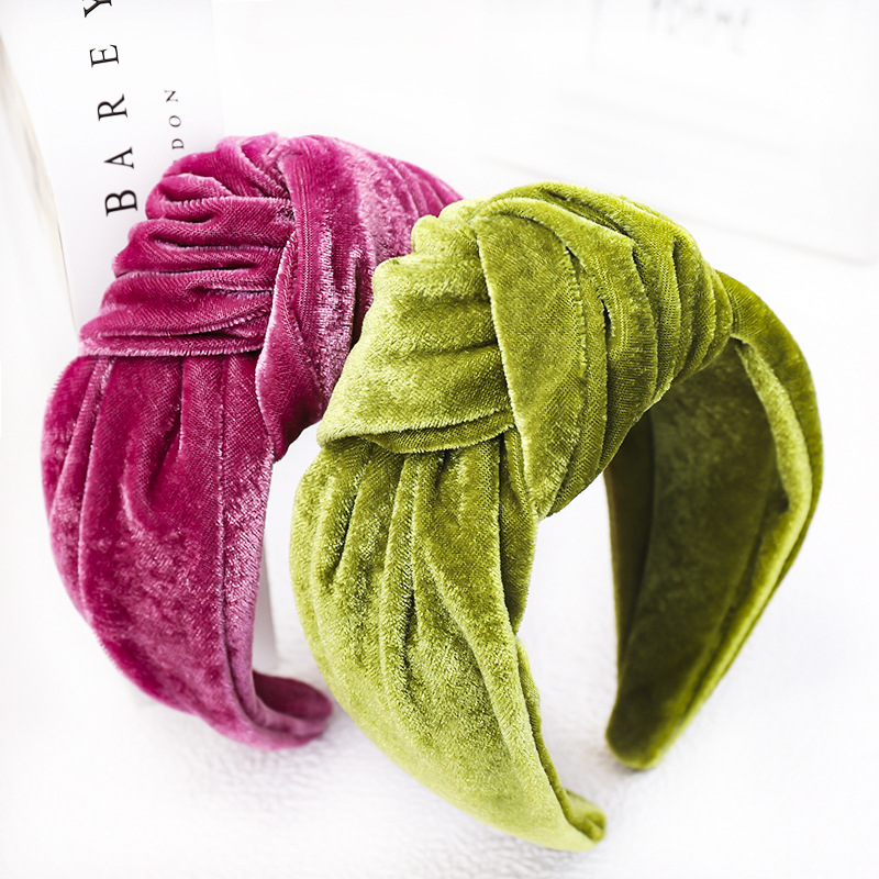 Knotted Velvet Bezel Women Hea - Hair Spa Wellness avaliação e preço