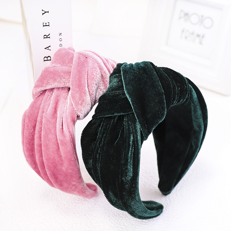 Knotted Velvet Bezel Women Hea - Hair Spa Wellness avaliação e preço