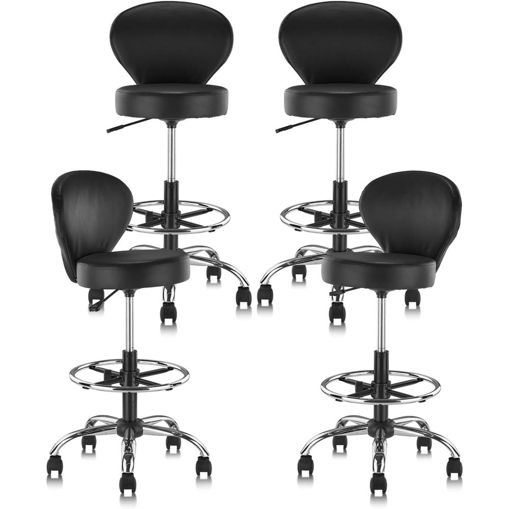 Set of 4 PVC Leather Swivel St - Spa & Wellness Hotel Diament Ustroń Zdjęcia avaliação e preço