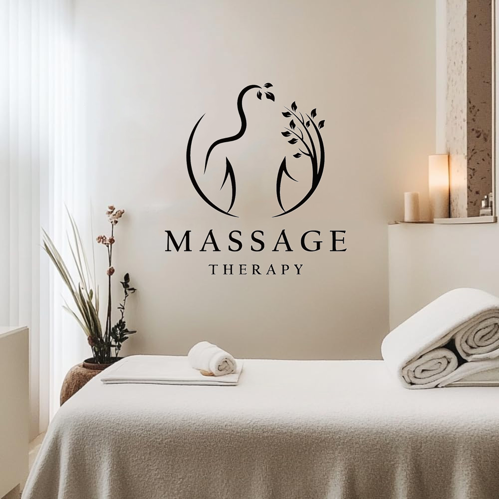Massage Therapy Vinyl Wall Dec - Wellness Spa And Massage avaliação e preço