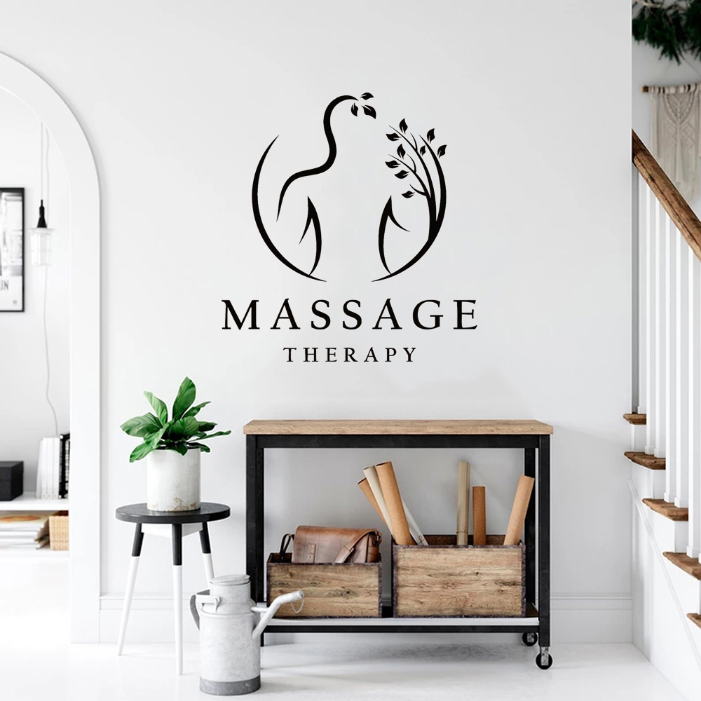 Massage Therapy Vinyl Wall Dec - Wellness Spa And Massage avaliação e preço