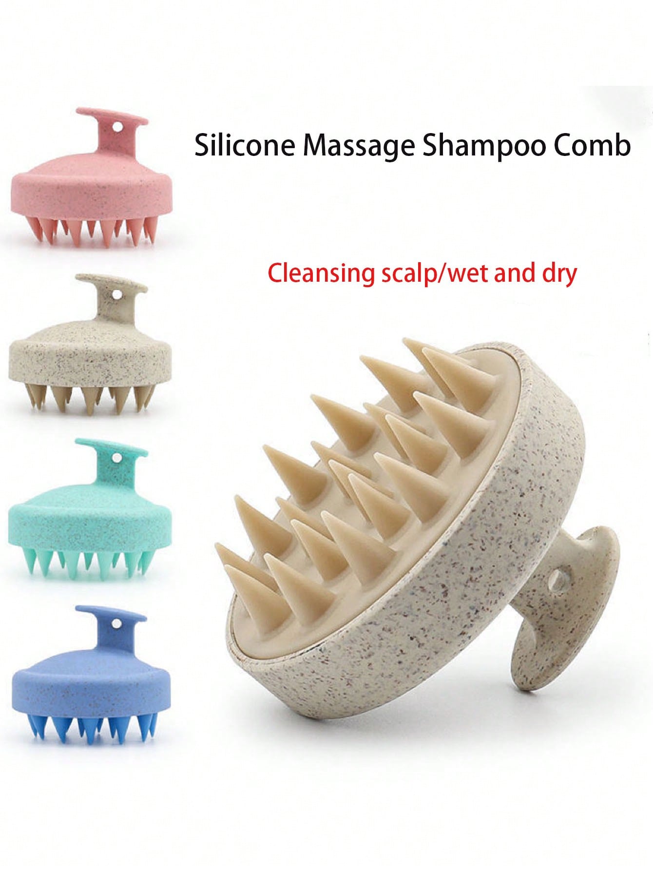 1PC Silicone Shampoo Brush Hea - Hair Spa Wellness avaliação e preço