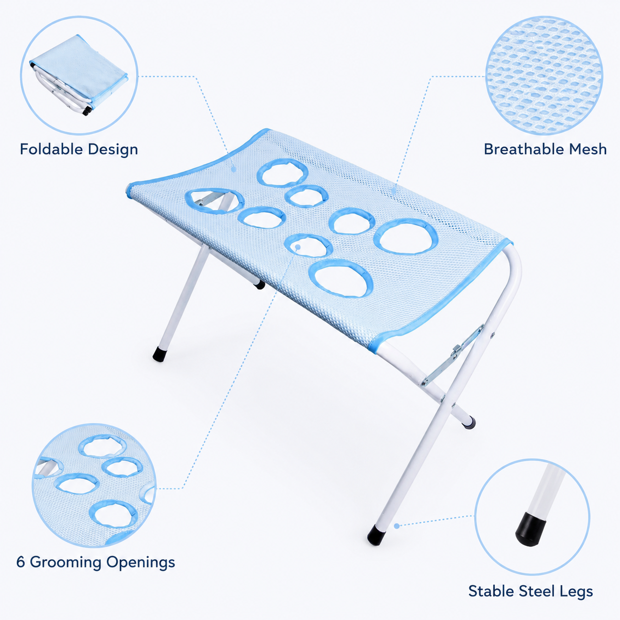 Foldable Pet Grooming Table Ad - Hair Spa Wellness avaliação e preço